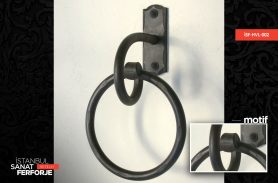 Wrought Iron Ring Shape Towel Holder