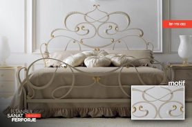 Wrought Iron White Double Bed