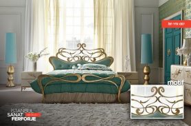 Wrought Iron Gilded Iron Bed