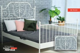 Wrought Iron White Bed