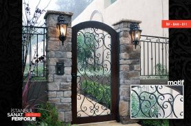 Single Wing Wrought Iron Garden Gate