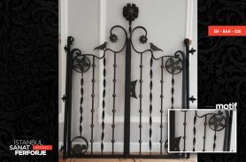 Mixed Detail, Wrought Iron Garden Gate