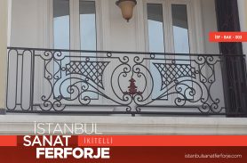 Zarif Ferforje Balkon Korkuluğu