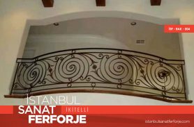 Round Pattern Wrought Iron Balcony Railing