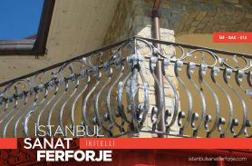 Curved Made Wrought Iron Balcony Railing
