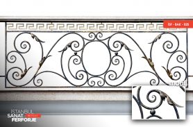 Versace Pattern Wrought Iron Balcony Railing