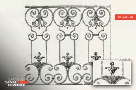 Modern Wrought Iron Balcony Railing Design