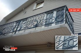 Mixed Detail Wrought Iron Balcony Railing