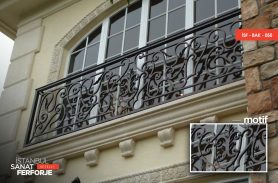 Elegant Wrought Iron Balcony Railing