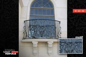 Modern Wrought Iron Balcony Railing