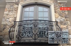 Bombe Detail Wrought Iron Balcony Railing