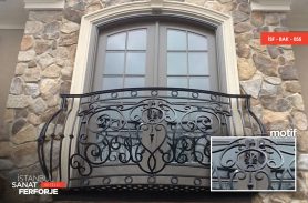 Bombe Detail Wrought Iron Balcony Railing
