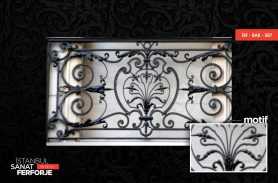 Spear Detail Wrought Iron Balcony Railing