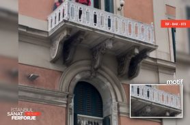 White Cast Wrought Iron Balcony Railing