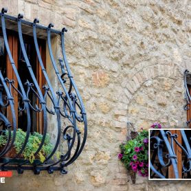 Black, Modern, Kiosk, 2020, Wrought Iron Window Railing