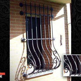 Elegant Wrought Iron Window Railing