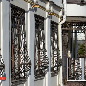 Modern Wrought Iron Window Railing