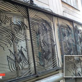 Ship Pattern, Modern, 2020 Wrought Iron Window Railing