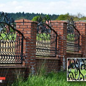 Mixed Detailed Modern Wrought Iron Wall Railing