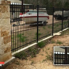 Long Spear Wrought Iron Wall Mounted Railing