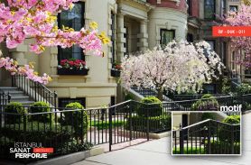 Elegant Wrought Iron Wall Railing