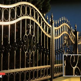 Black, Modern 2020 Wall Mounted Wrought Iron Railing