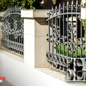 Stylish, 2020, Kiosk Wall Mounted Wrought Iron Railing