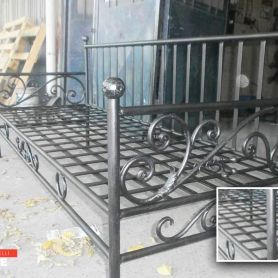 Black Wrought Iron Armchair