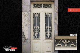 Classic, White Wrought Iron Door