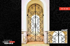 Double Door, Simple Wrought Iron Door