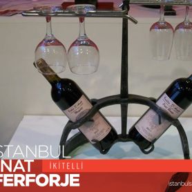 Wrought Iron Bottle Holder