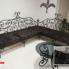 Modern Wrought Iron Sofa Set
