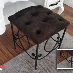 Modern Wrought Iron Pouf