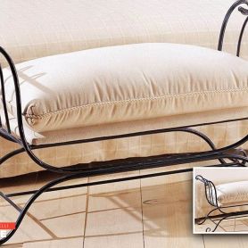 Wrought Iron Pouf