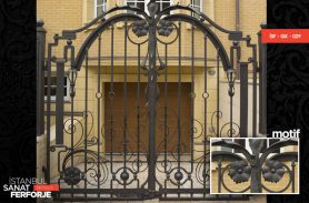 Flower Detailed, Wrought Iron Garage Door