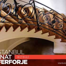 Flower Pattern Wrought Iron Stair Railing