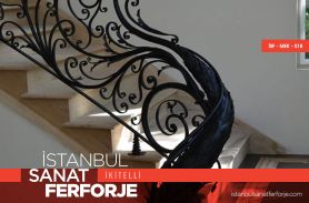 Modern Wrought Iron Stair Railing