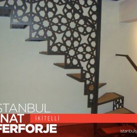 Laser Cut Wrought Iron Stair Railing