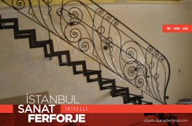 Elegant Wrought Iron Stair Railing