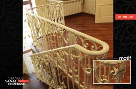 Elegant Modern Pavilion Wrought Iron Stair Railing