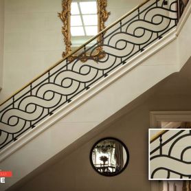Special Motif Patterned Stair Railing