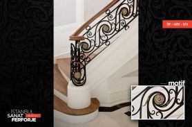 Modern Wrought Iron Stair Railing