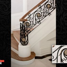Modern Wrought Iron Stair Railing