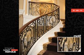 Classic Wrought Iron Stair Railing