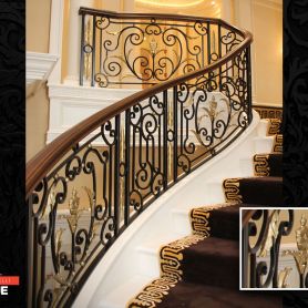 Classic Wrought Iron Stair Railing