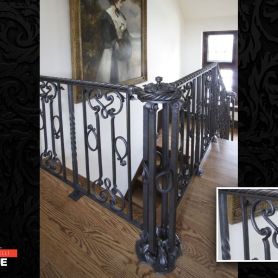 Black Wrought Iron Stair Railing