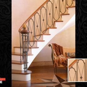 Modern Wrought Iron Stair Railing
