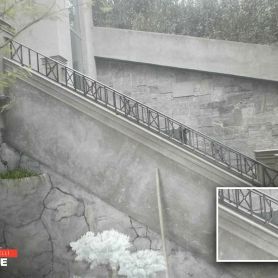 Parallel Structure Wrought Iron Stair Railing