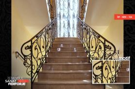 Elegant Wrought Iron Stair Railing