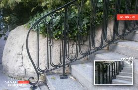 Modern Wrought Iron Stair Railing